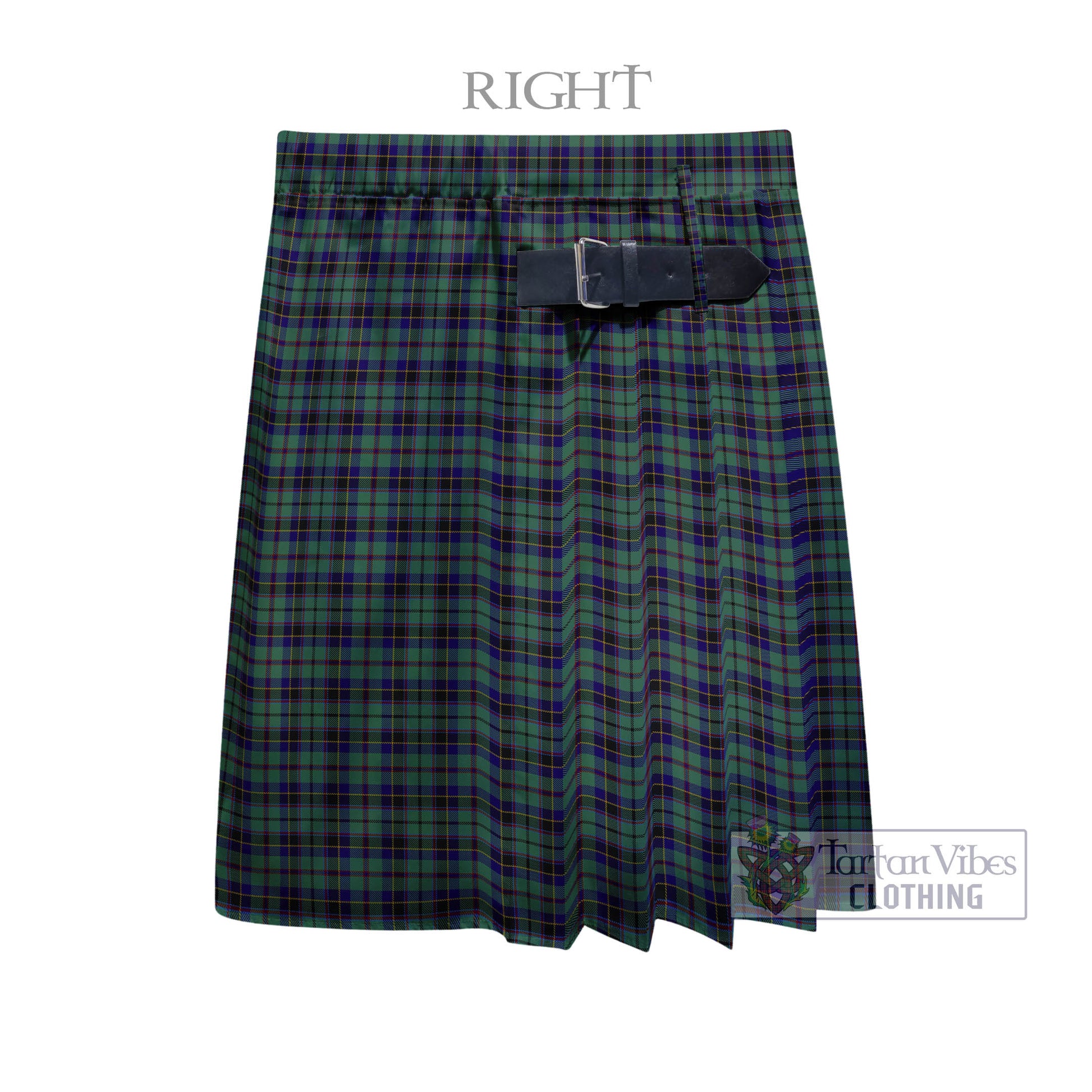 Tartan Vibes Clothing Stephenson Tartan Men's Pleated Skirt - Fashion Casual Retro Scottish Style