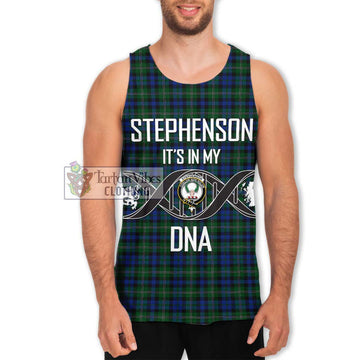 Stephenson Hunting Tartan Men's Tank Top with Family Crest DNA In Me Style