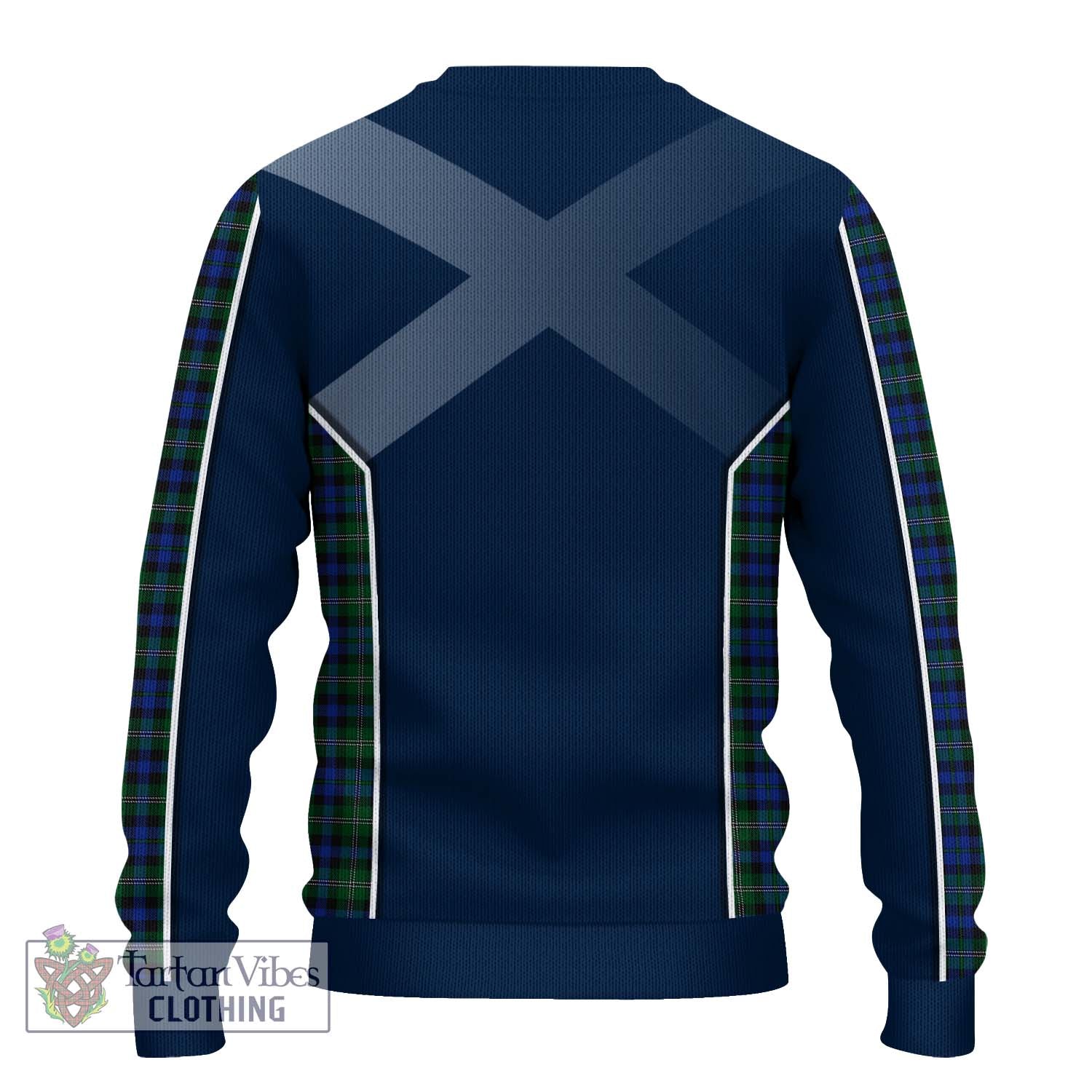 Tartan Vibes Clothing Stephenson Hunting Tartan Knitted Sweater with Family Crest and Lion Rampant Vibes Sport Style