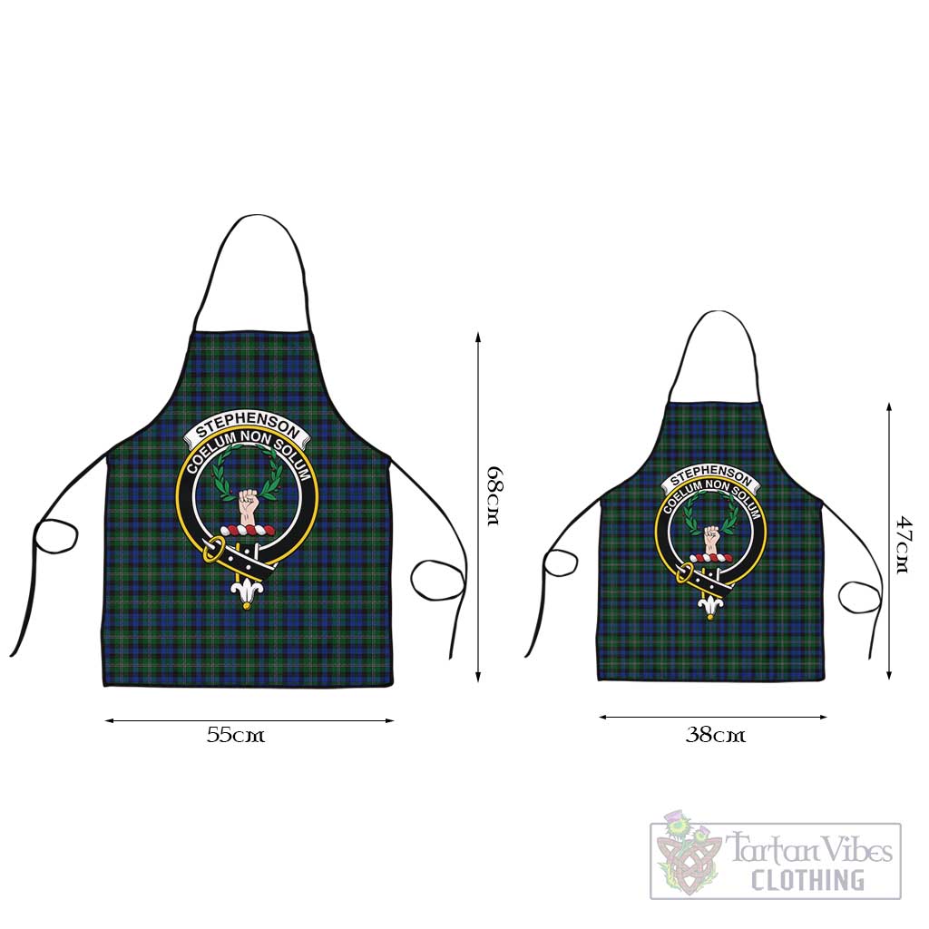 Tartan Vibes Clothing Stephenson Hunting Tartan Apron with Family Crest