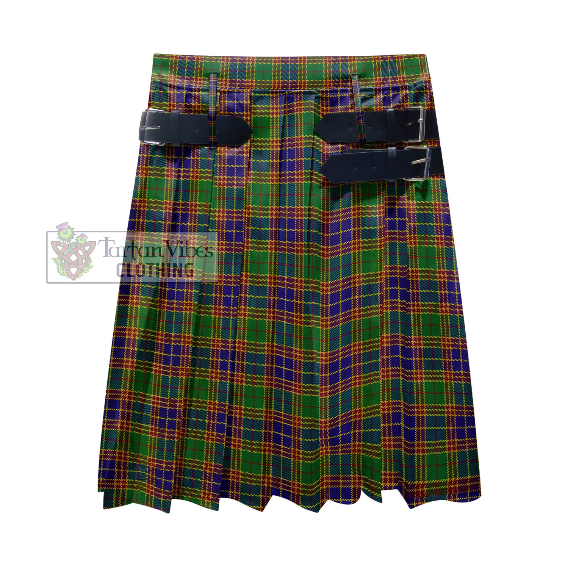 Tartan Vibes Clothing Stephenson Old Tartan Men's Pleated Skirt - Fashion Casual Retro Scottish Style