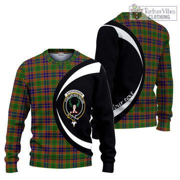 Stephenson Old Tartan Ugly Sweater with Family Crest Circle Style