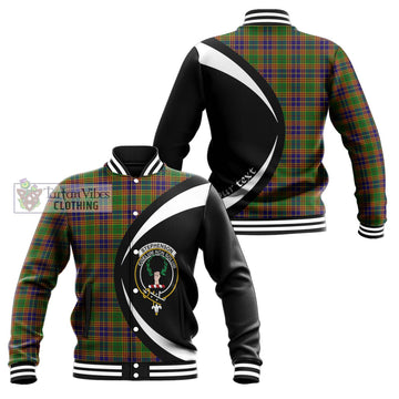 Stephenson Old Tartan Baseball Jacket with Family Crest Circle Style