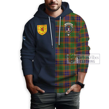 Stephenson Old Tartan Hoodie Alba with Scottish Lion Royal Arm Half Style