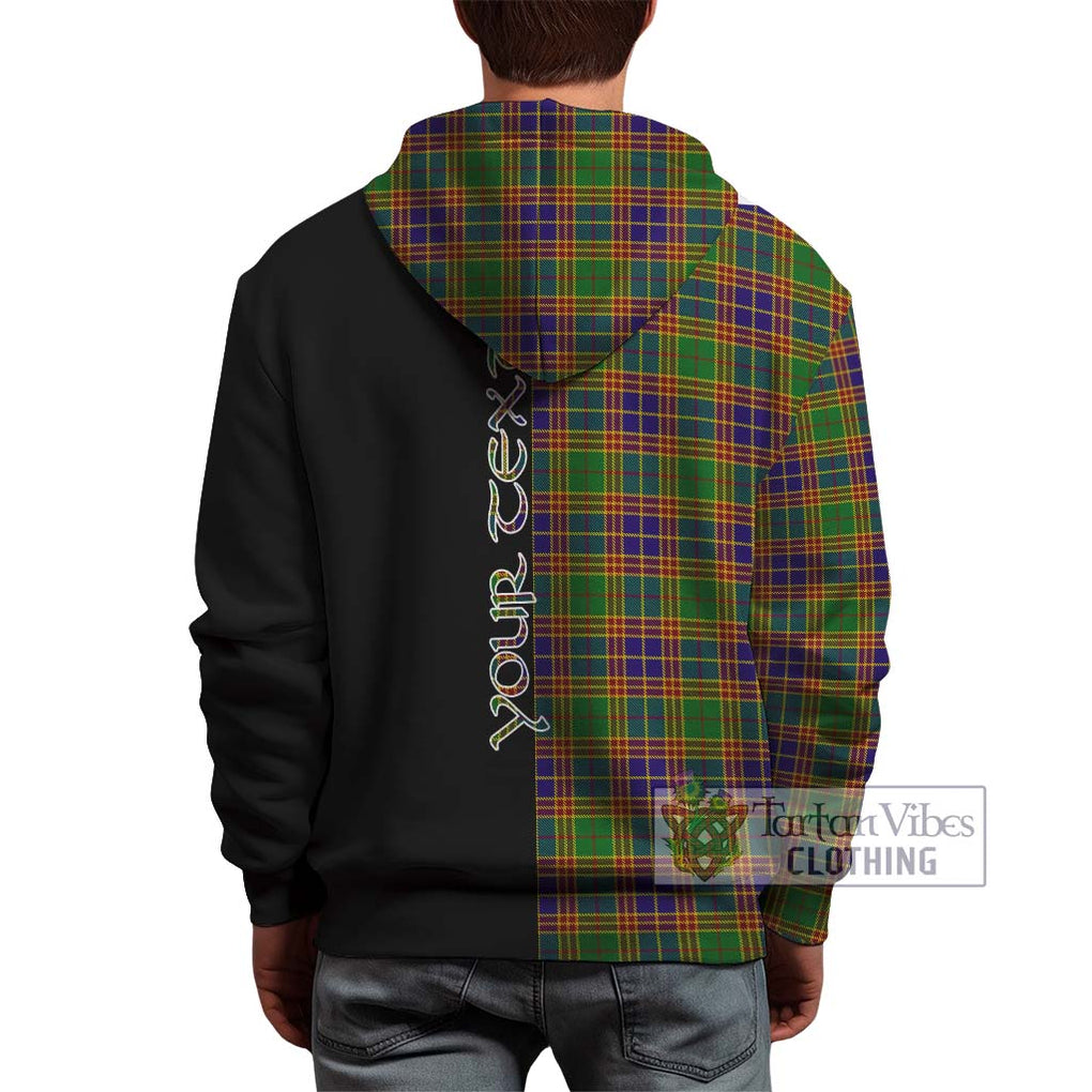 Stephenson Old Tartan Hoodie with Family Crest and Half Of Me Style - Tartanvibesclothing Shop