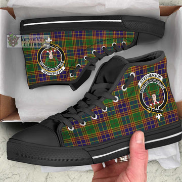 Stephenson Old Tartan High Top Shoes with Family Crest