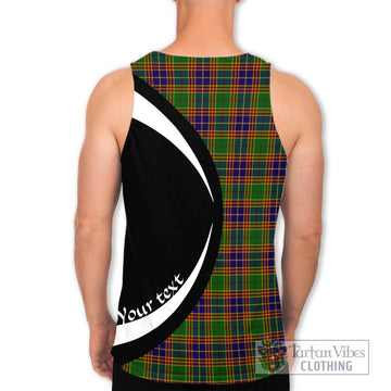 Stephenson Old Tartan Men's Tank Top with Family Crest Circle Style