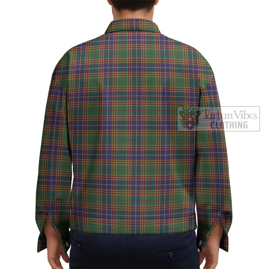 Stephenson Old Tartan Unisex Lapel Cotton Jacket - Tartan Vibes Clothing