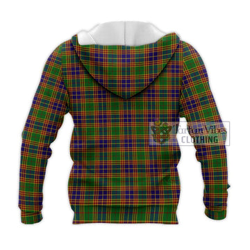 Stephenson Old Tartan Knitted Hoodie with Family Crest DNA In Me Style