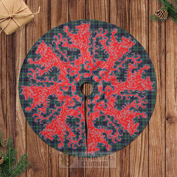 Stephenson (Stevenson) Tartan Christmas Tree Skirt Lion Rampant Style Casual Tree Skirts - Tartan Vibes Clothing