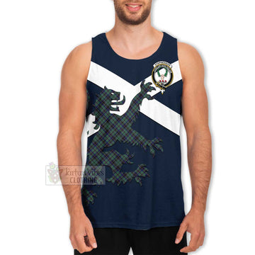 Stephenson (Stevenson) Tartan Lion Rampant Men's Tank Top  Proudly Display Your Heritage with Alba Gu Brath and Clan Name