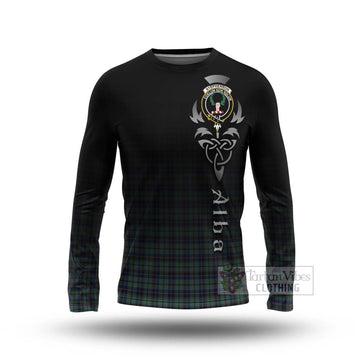 Stephenson (Stevenson) Tartan Long Sleeve T-Shirt Featuring Alba Gu Brath Family Crest Celtic Inspired