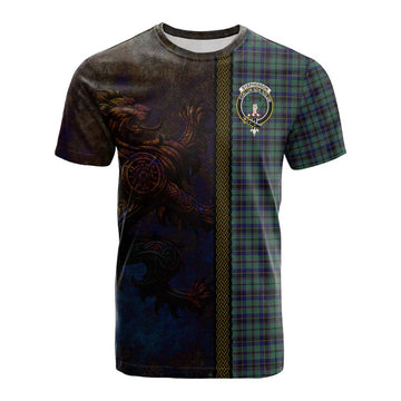 Stephenson (Stevenson) Tartan Family Crest Cotton T-shirt Alba Gu Brath Be Brave Lion Ancient Style Kid's Shirt - Tartan Vibes Clothing