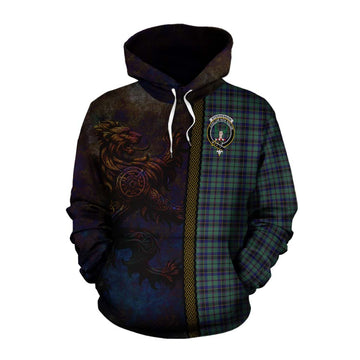 Stephenson (Stevenson) Tartan Family Crest Cotton Hoodie Alba Gu Brath Be Brave Lion Ancient Style Pullover Hoodie XS - Tartan Vibes Clothing