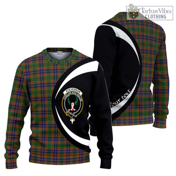 Stevenson Tartan Ugly Sweater with Family Crest Circle Style