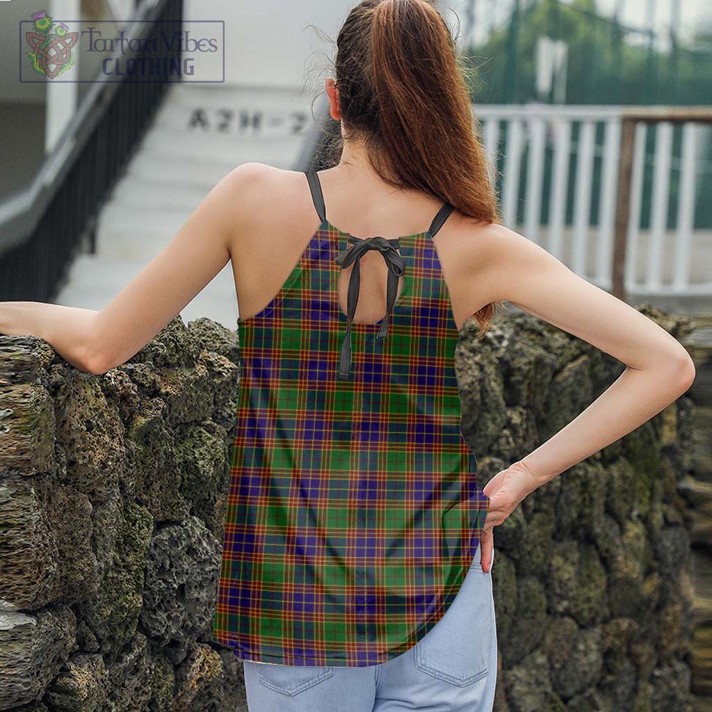 Tartan Vibes Clothing Stevenson Tartan Loose Halter Neck Camisole