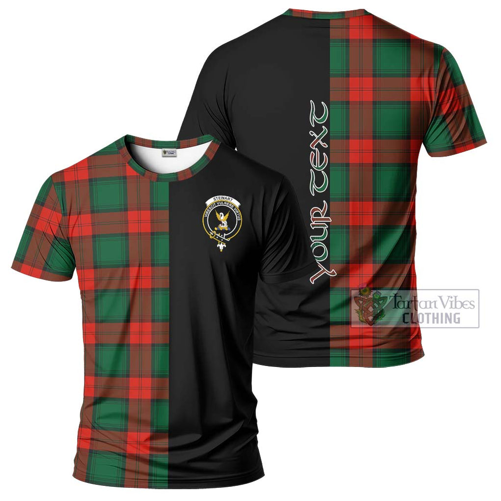 Stewart Atholl Modern Tartan T-Shirt with Family Crest and Half Of Me Style Kid's Shirt - Tartanvibesclothing Shop