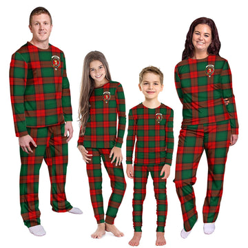 Stewart Atholl Modern Tartan Pajamas Family Set with Family Crest