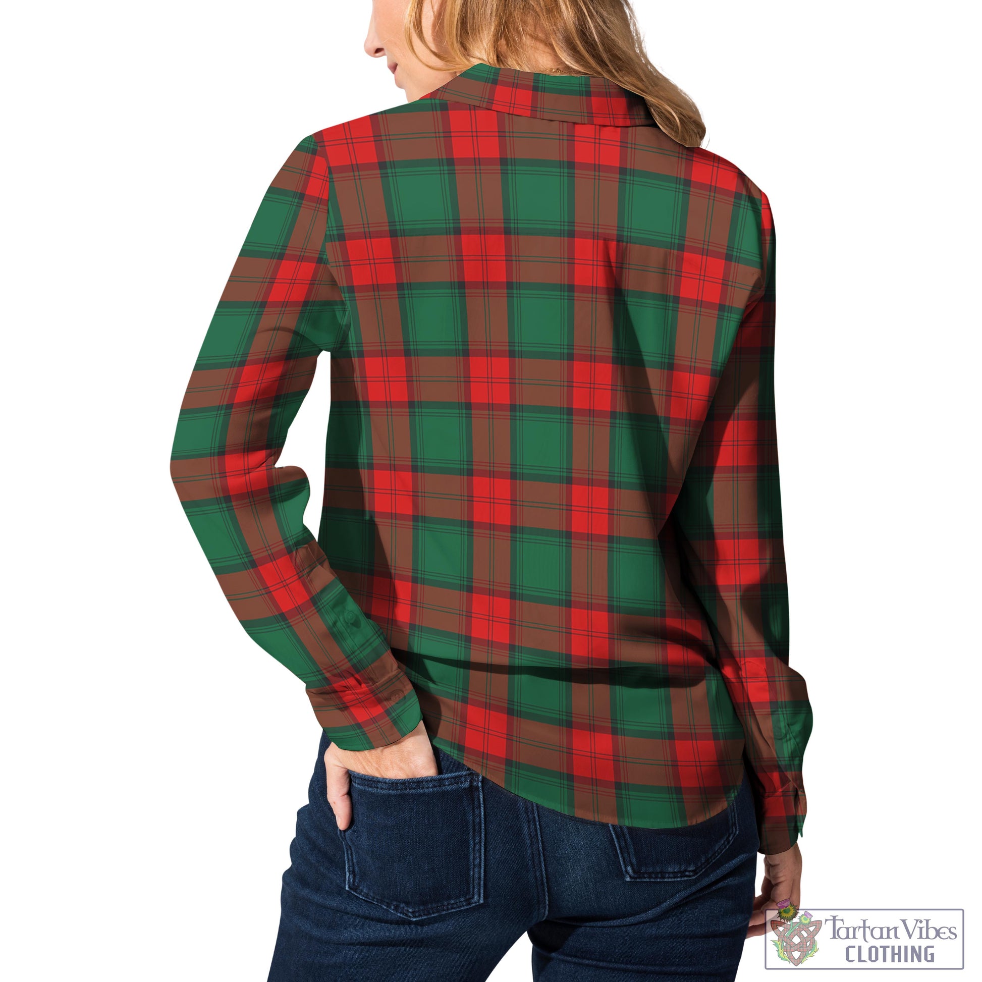 Stewart Atholl Modern Tartan Womens Casual Shirt