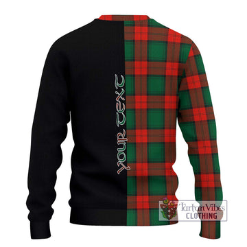 Stewart Atholl Modern Tartan Ugly Sweater with Family Crest and Half Of Me Style