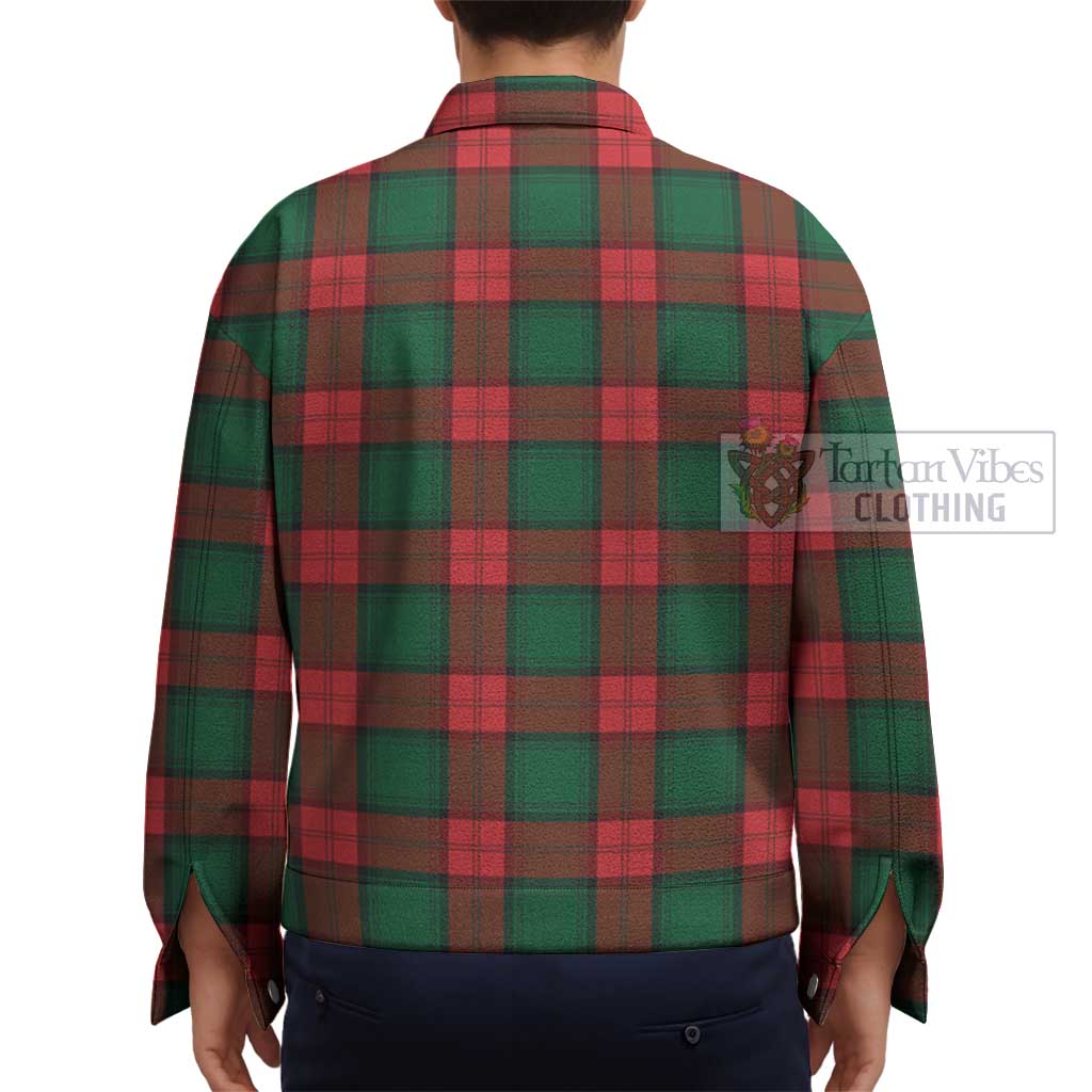 Stewart Atholl Modern Tartan Unisex Lapel Cotton Jacket - Tartan Vibes Clothing