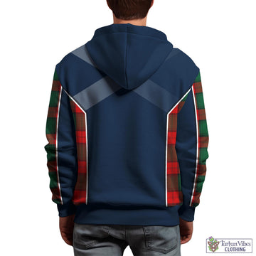 Stewart Atholl Modern Tartan Hoodie with Family Crest and Scottish Thistle Vibes Sport Style