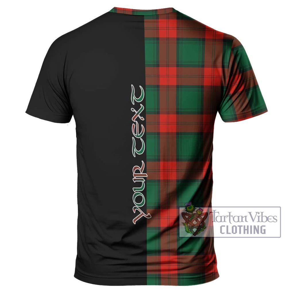 Stewart Atholl Modern Tartan T-Shirt with Family Crest and Half Of Me Style - Tartanvibesclothing Shop