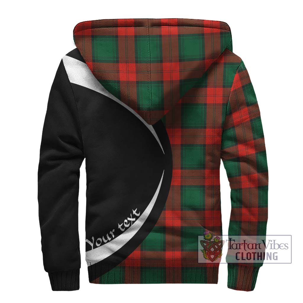 Stewart Atholl Modern Tartan Sherpa Hoodie with Family Crest Circle Style - Tartan Vibes Clothing