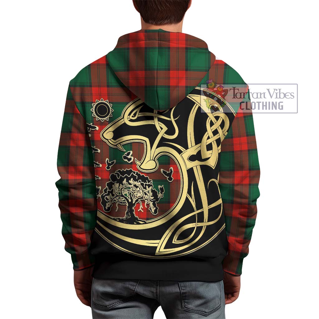 Stewart Atholl Modern Tartan Hoodie with Family Crest Celtic Wolf Style - Tartan Vibes Clothing