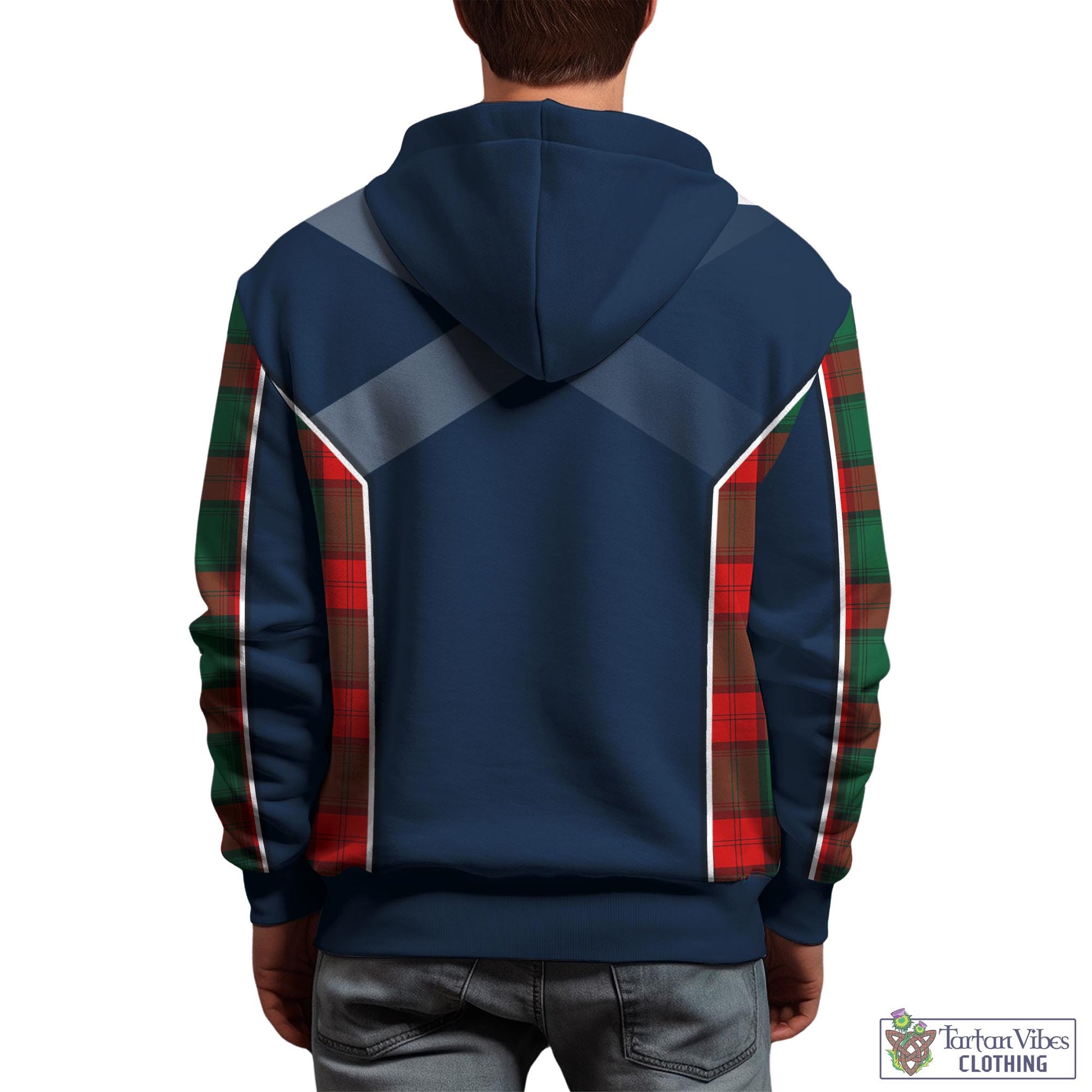 Tartan Vibes Clothing Stewart Atholl Modern Tartan Hoodie with Family Crest and Lion Rampant Vibes Sport Style