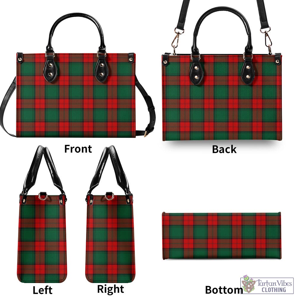 Tartan Vibes Clothing Stewart Atholl Modern Tartan Luxury Leather Handbags