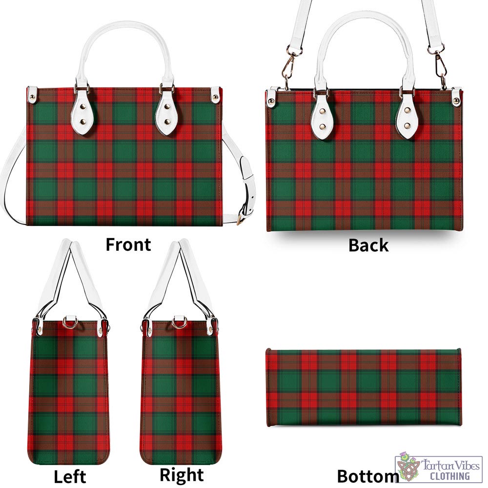 Tartan Vibes Clothing Stewart Atholl Modern Tartan Luxury Leather Handbags