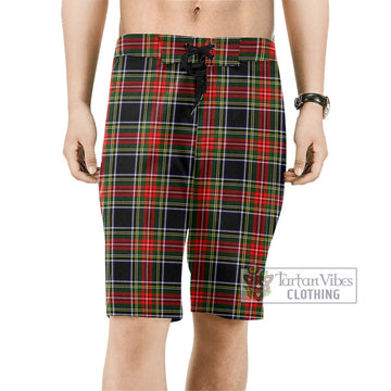 Stewart Black Tartan Men's Board Shorts