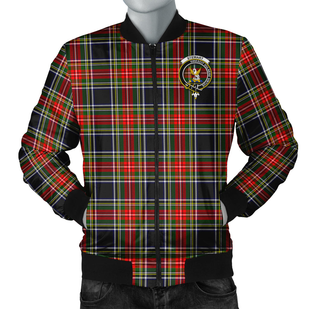 stewart-black-tartan-bomber-jacket-with-family-crest