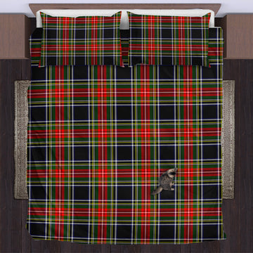 Stewart Black Tartan Bedding Set