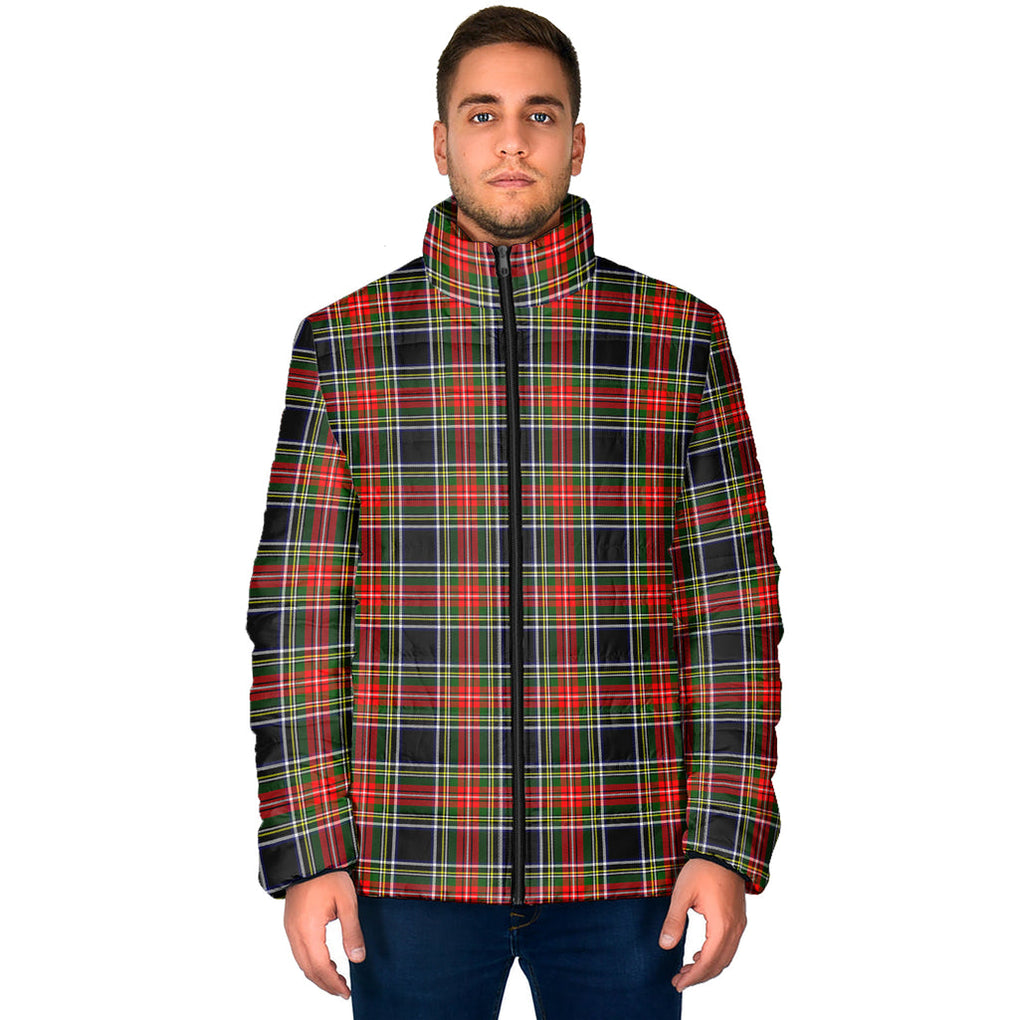 Stewart Black Tartan Padded Jacket - Tartan Vibes Clothing