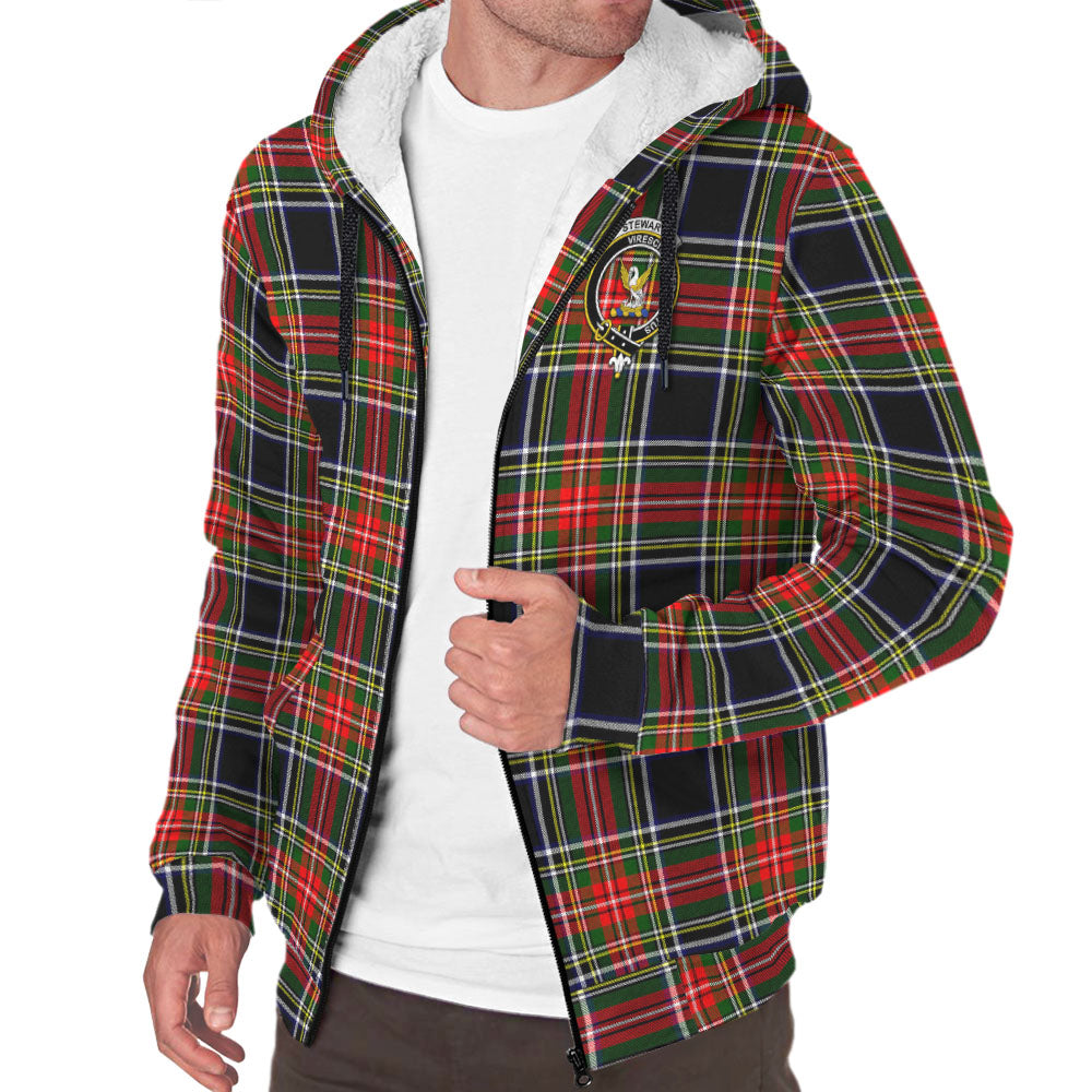 stewart-black-tartan-sherpa-hoodie-with-family-crest