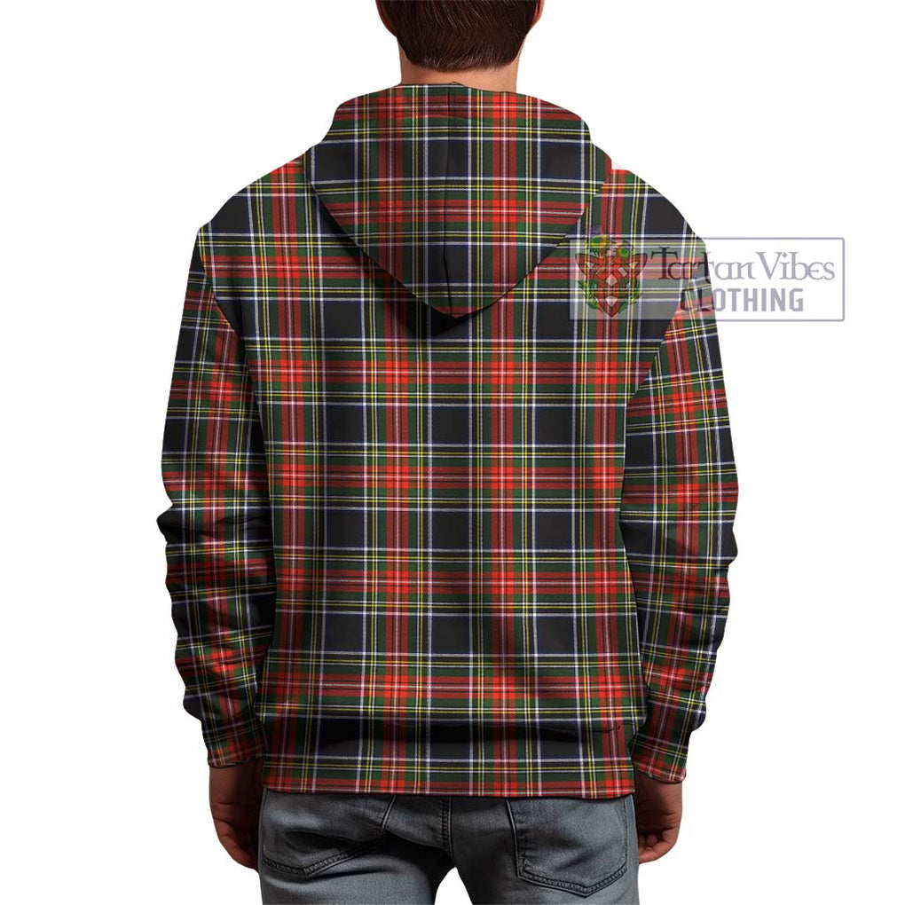 Stewart Black Tartan Hoodie with Family Crest DNA In Me Style - Tartanvibesclothing Shop