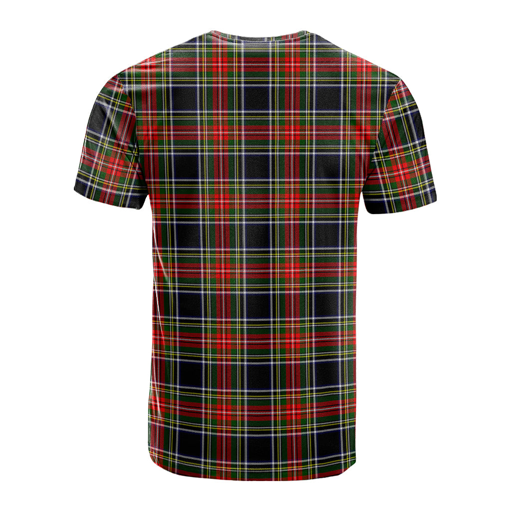 Stewart Black Tartan T-Shirt