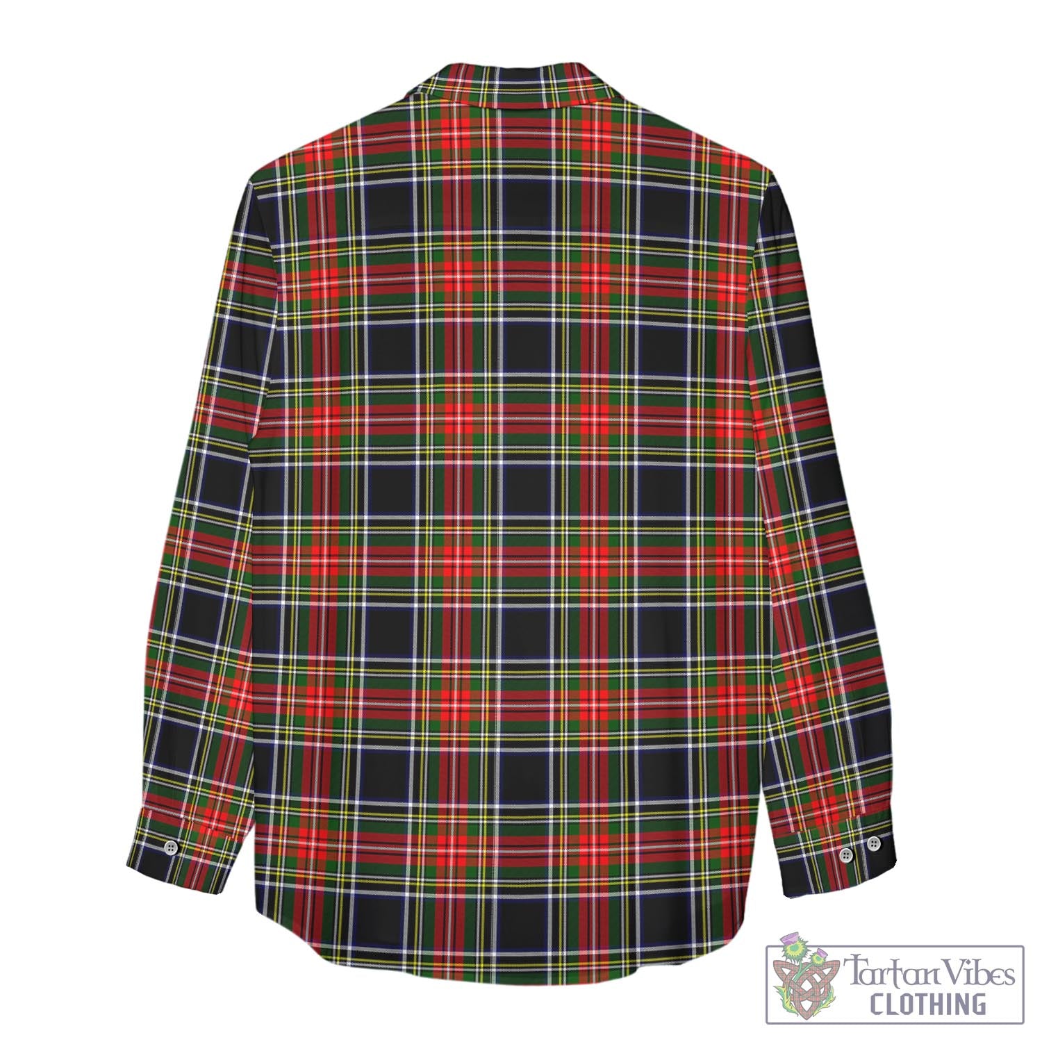 Stewart Black Tartan Womens Casual Shirt