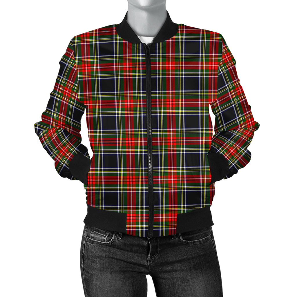 stewart-black-tartan-bomber-jacket