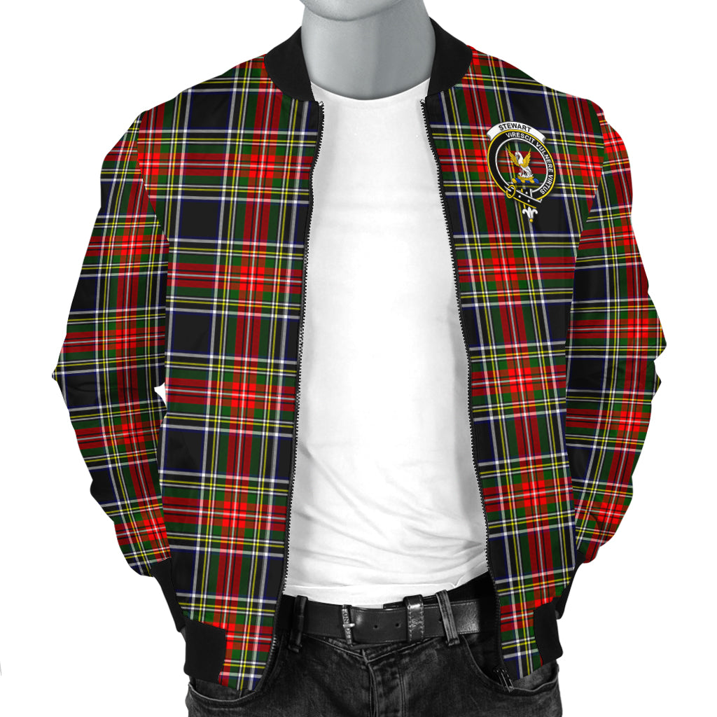 stewart-black-tartan-bomber-jacket-with-family-crest