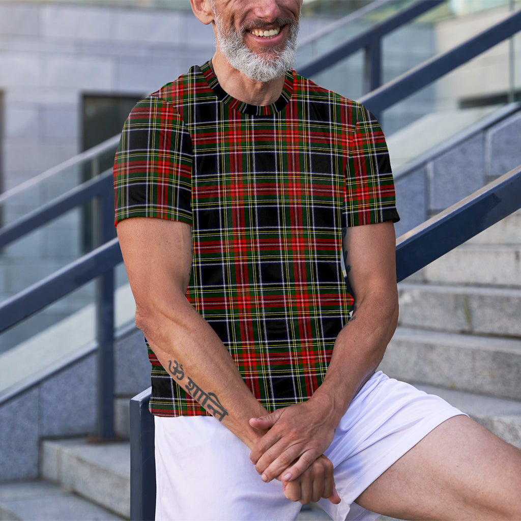 Stewart Black Tartan T-Shirt