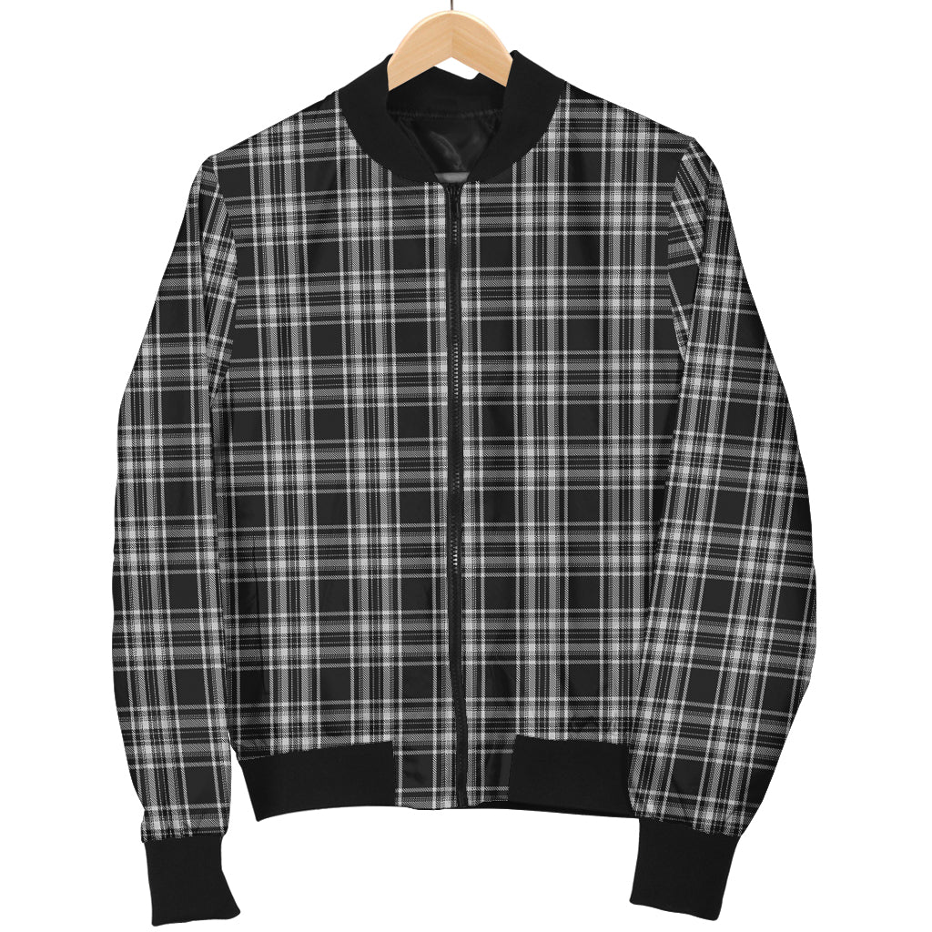 stewart-black-and-white-tartan-bomber-jacket