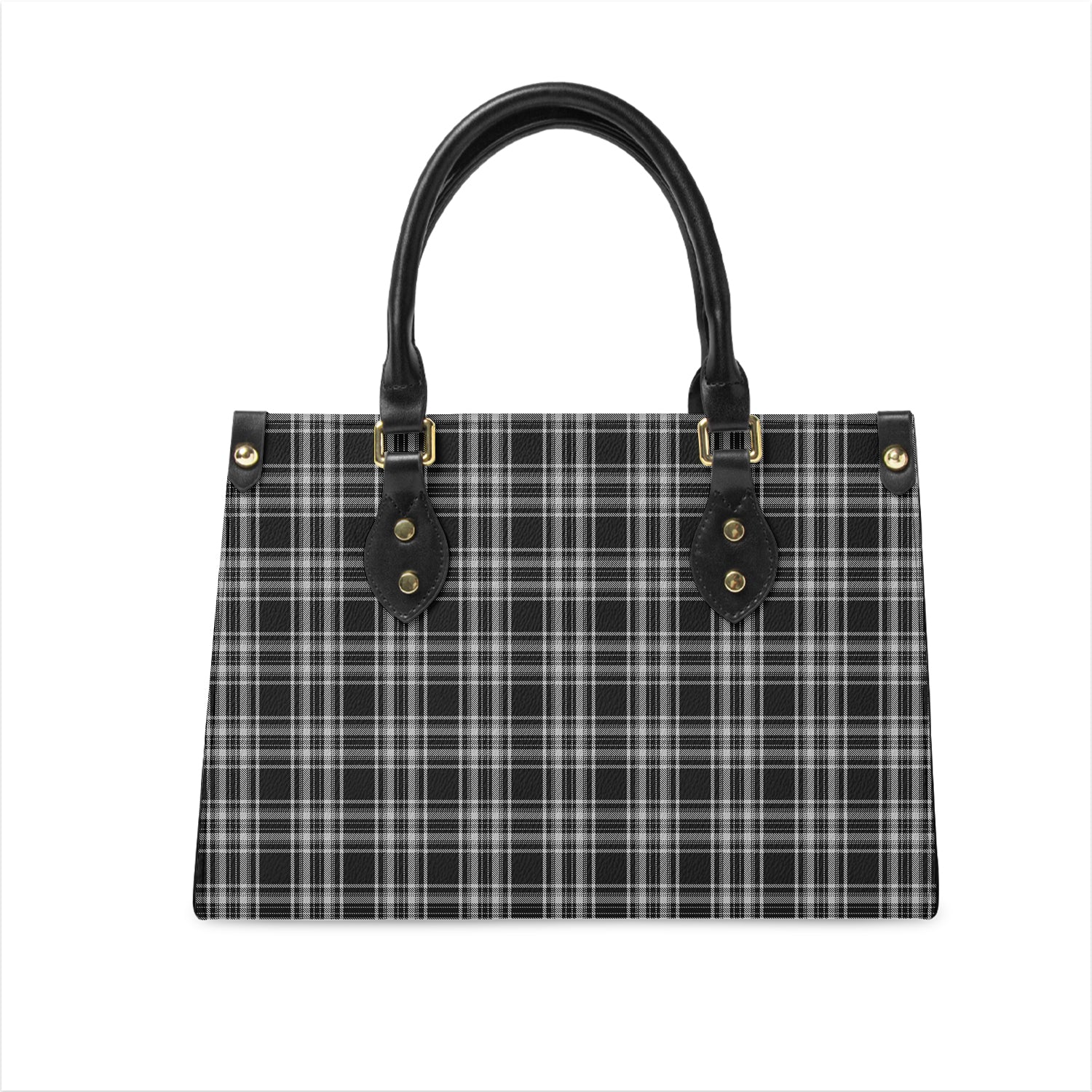 stewart-black-and-white-tartan-leather-bag