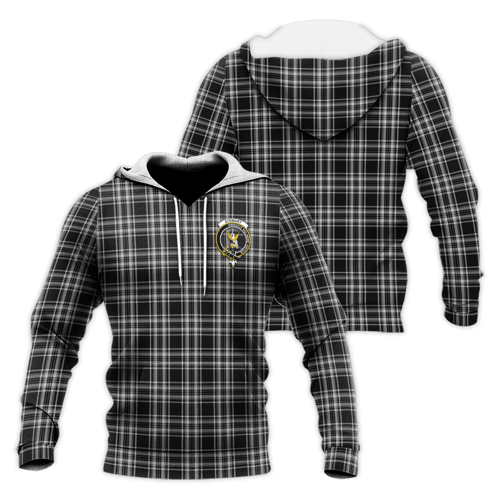 stewart-black-and-white-tartan-knitted-hoodie-with-family-crest