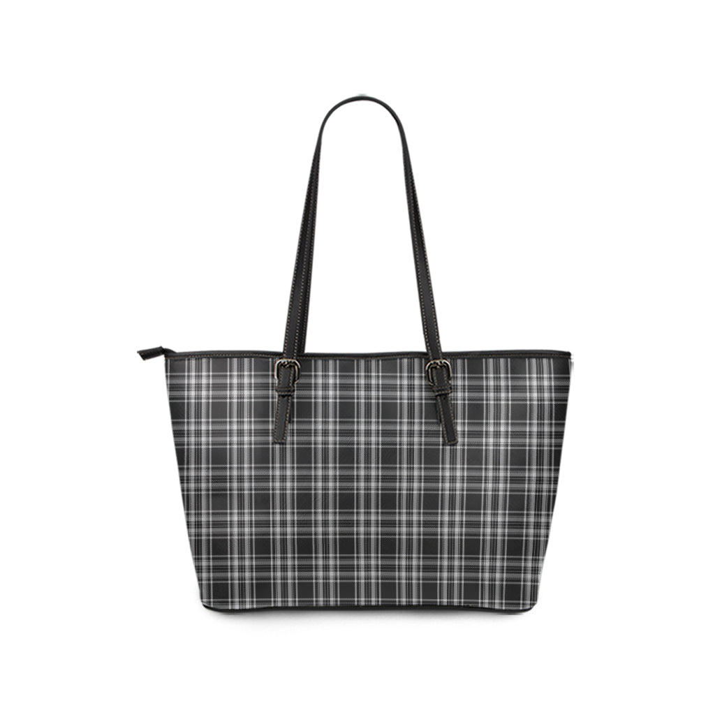 stewart-black-and-white-tartan-leather-tote-bag