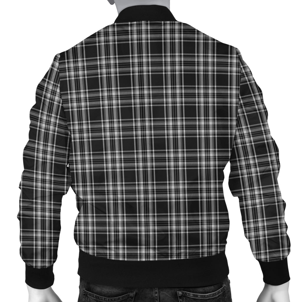 stewart-black-and-white-tartan-bomber-jacket