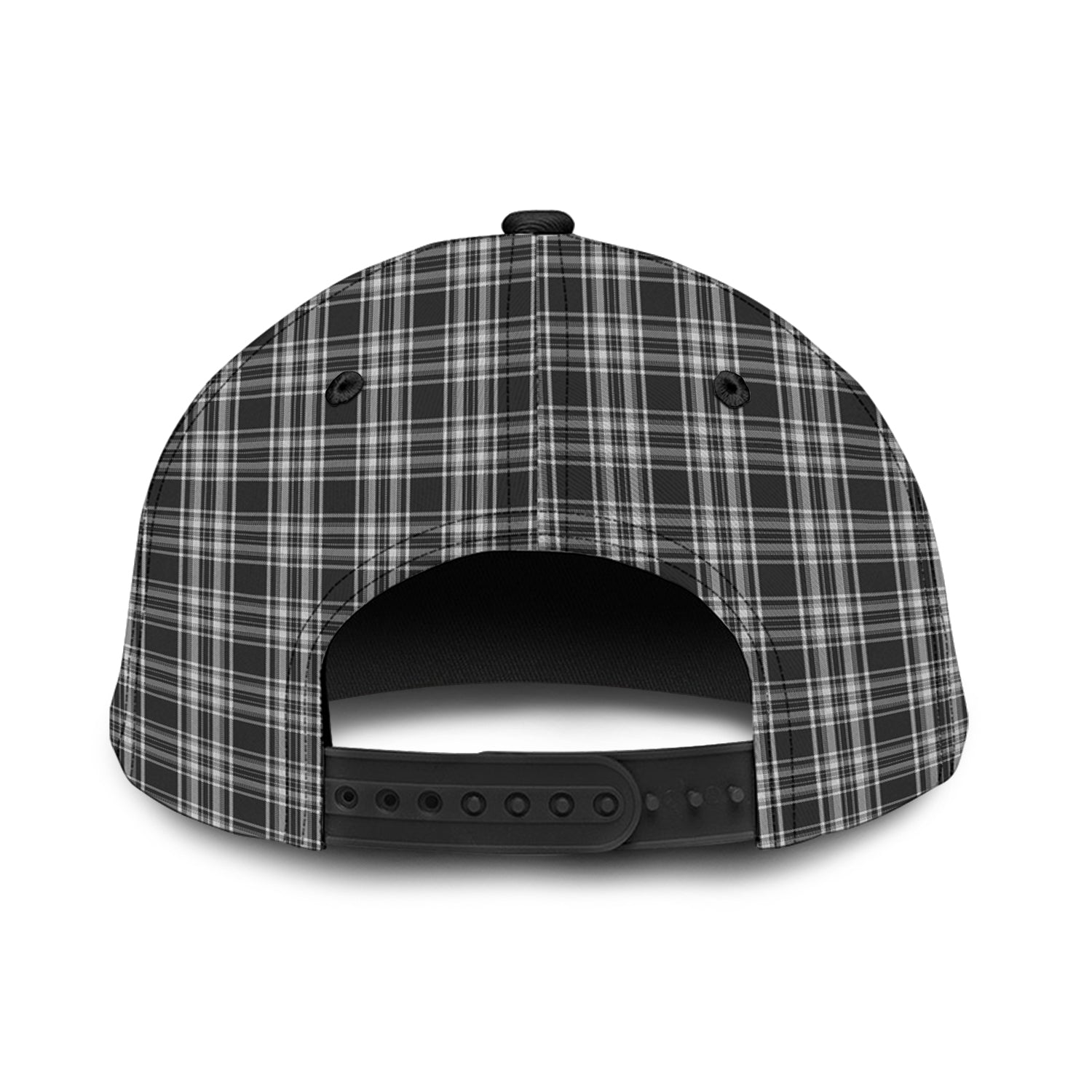 Stewart Black and White Tartan Classic Cap - Tartan Vibes Clothing