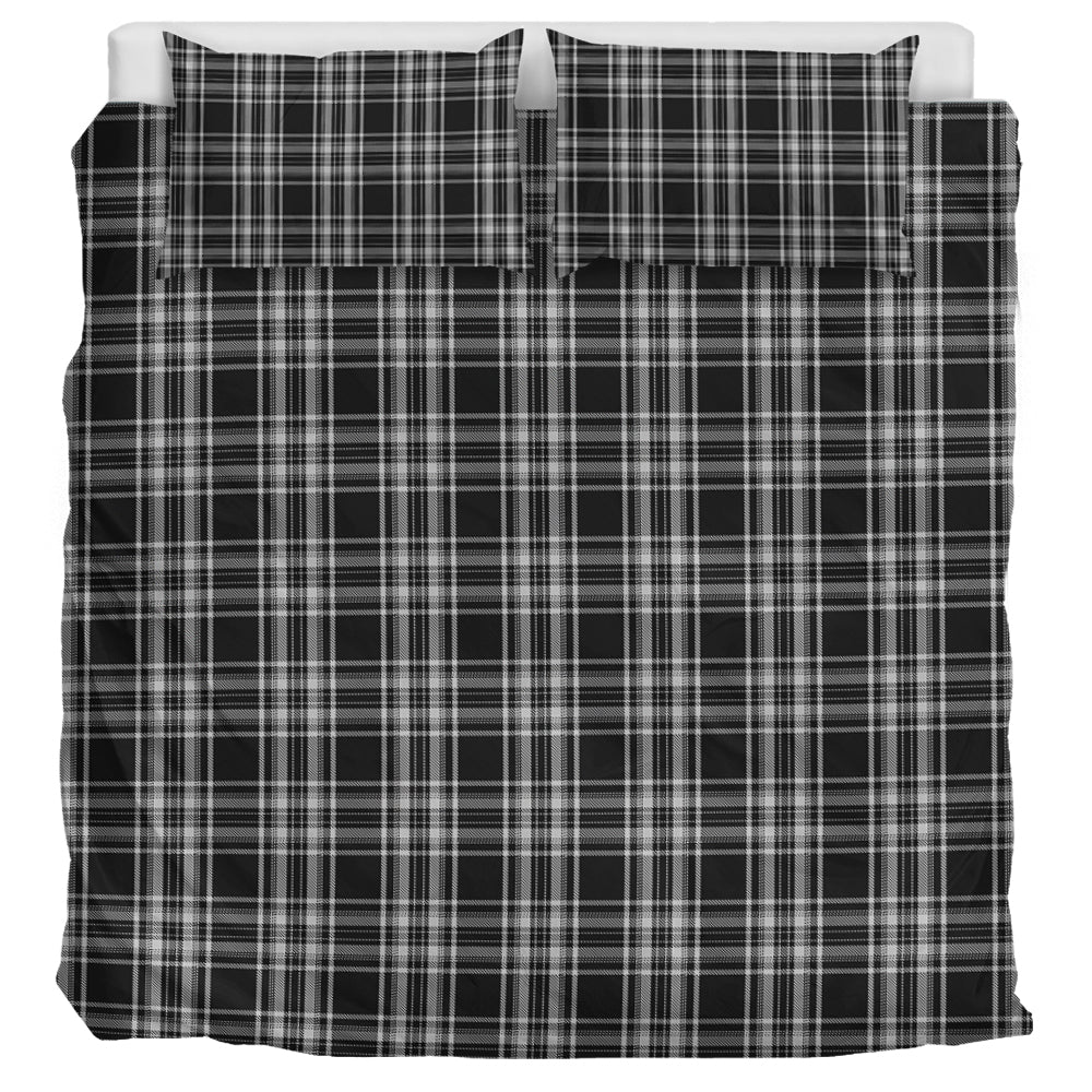 Stewart Black and White Tartan Bedding Set UK Bedding Set UK Super King 104*94 inch - Tartan Vibes Clothing